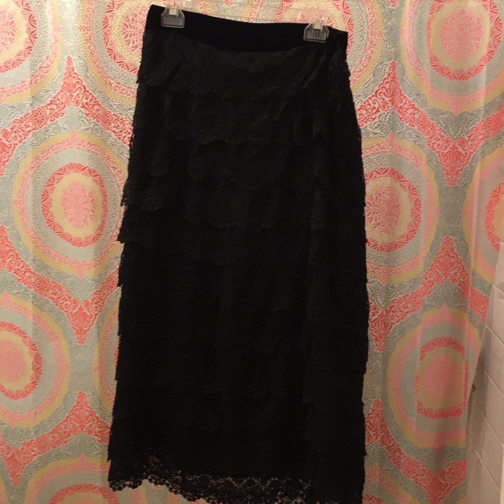 Black beaded skirt